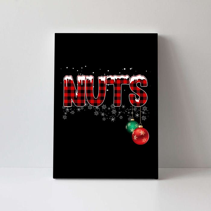 Chest Nuts Funny Matching Chestnuts Christmas Couples Canvas