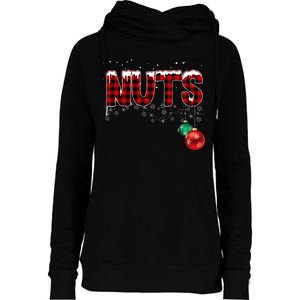 Chest Nuts Funny Matching Chestnuts Christmas Couples Womens Funnel Neck Pullover Hood