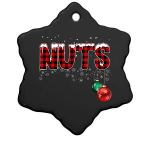 Chest Nuts Funny Matching Chestnuts Christmas Couples Ceramic Star Ornament