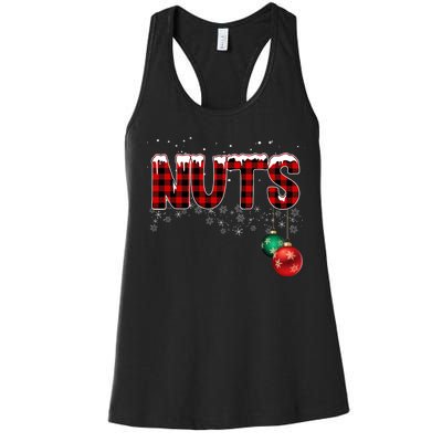 Chest Nuts Funny Matching Chestnuts Christmas Couples Women's Racerback Tank