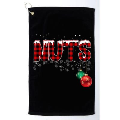 Chest Nuts Funny Matching Chestnuts Christmas Couples Platinum Collection Golf Towel