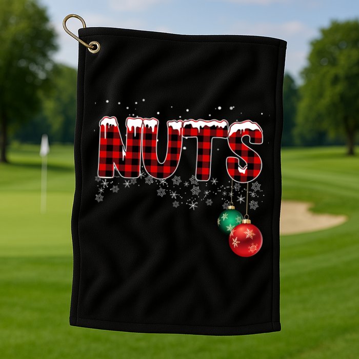 Chest Nuts Funny Matching Chestnuts Christmas Couples Golf Towel