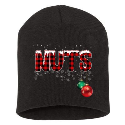 Chest Nuts Funny Matching Chestnuts Christmas Couples Short Acrylic Beanie