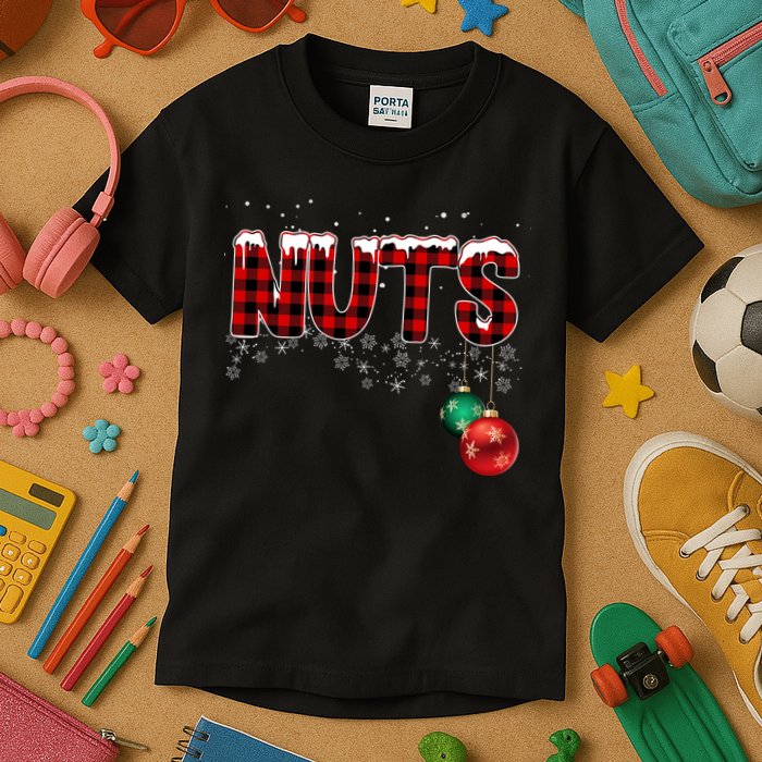 Chest Nuts Funny Matching Chestnuts Christmas Couples Kids T-Shirt