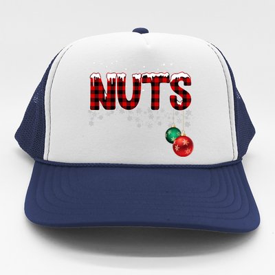 Chest Nuts Funny Matching Chestnuts Christmas Couples Trucker Hat