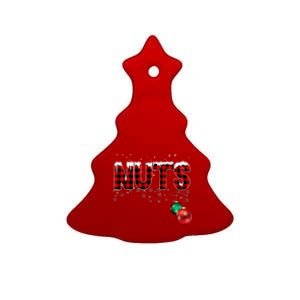 Chest Nuts Funny Matching Chestnuts Christmas Couples Ceramic Tree Ornament