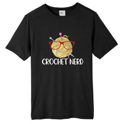 Crochet Nerd Funny Grandma Mom Crocheting Yarn Lover Gift Tall Fusion ChromaSoft Performance T-Shirt