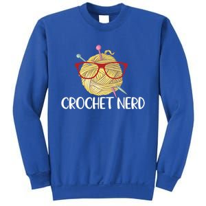 Crochet Nerd Funny Grandma Mom Crocheting Yarn Lover Gift Sweatshirt