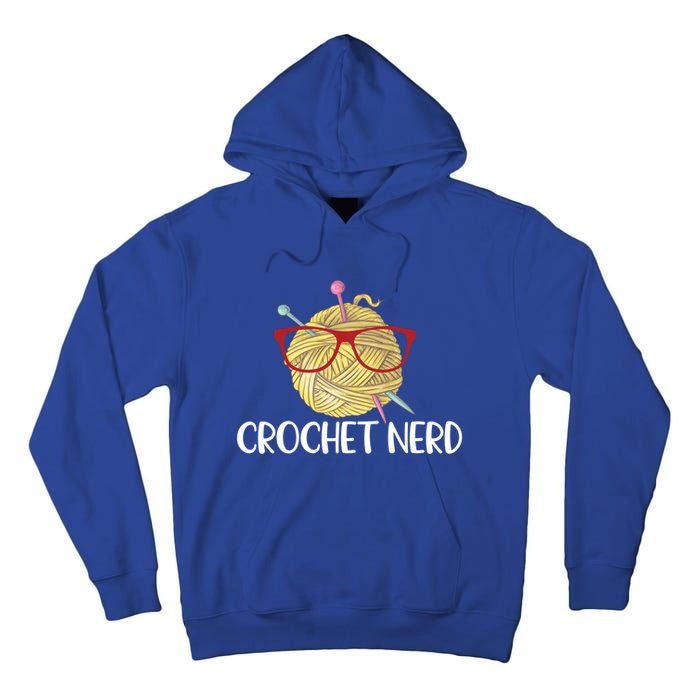 Crochet Nerd Funny Grandma Mom Crocheting Yarn Lover Gift Tall Hoodie