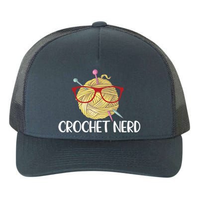 Crochet Nerd Funny Grandma Mom Crocheting Yarn Lover Gift Yupoong Adult 5-Panel Trucker Hat