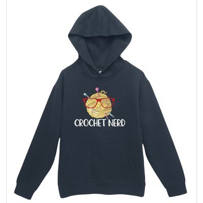 Crochet Nerd Funny Grandma Mom Crocheting Yarn Lover Gift Urban Pullover Hoodie