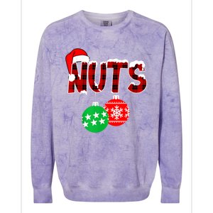 Chest Nuts Funny Matching Chestnuts Christmas Couples Nuts Colorblast Crewneck Sweatshirt