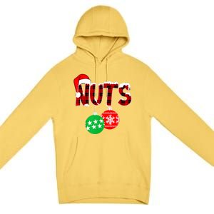 Chest Nuts Funny Matching Chestnuts Christmas Couples Nuts Premium Pullover Hoodie