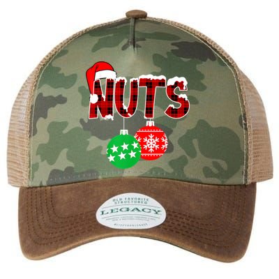 Chest Nuts Funny Matching Chestnuts Christmas Couples Nuts Legacy Tie Dye Trucker Hat
