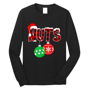 Chest Nuts Funny Matching Chestnuts Christmas Couples Nuts Long Sleeve Shirt