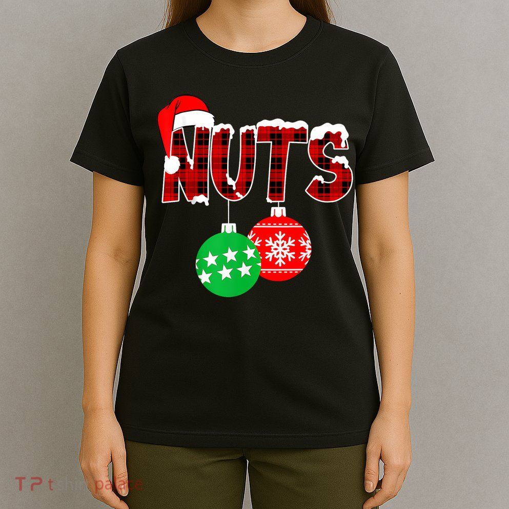 Chest Nuts Funny Matching Chestnuts Christmas Couples Nuts T-Shirt