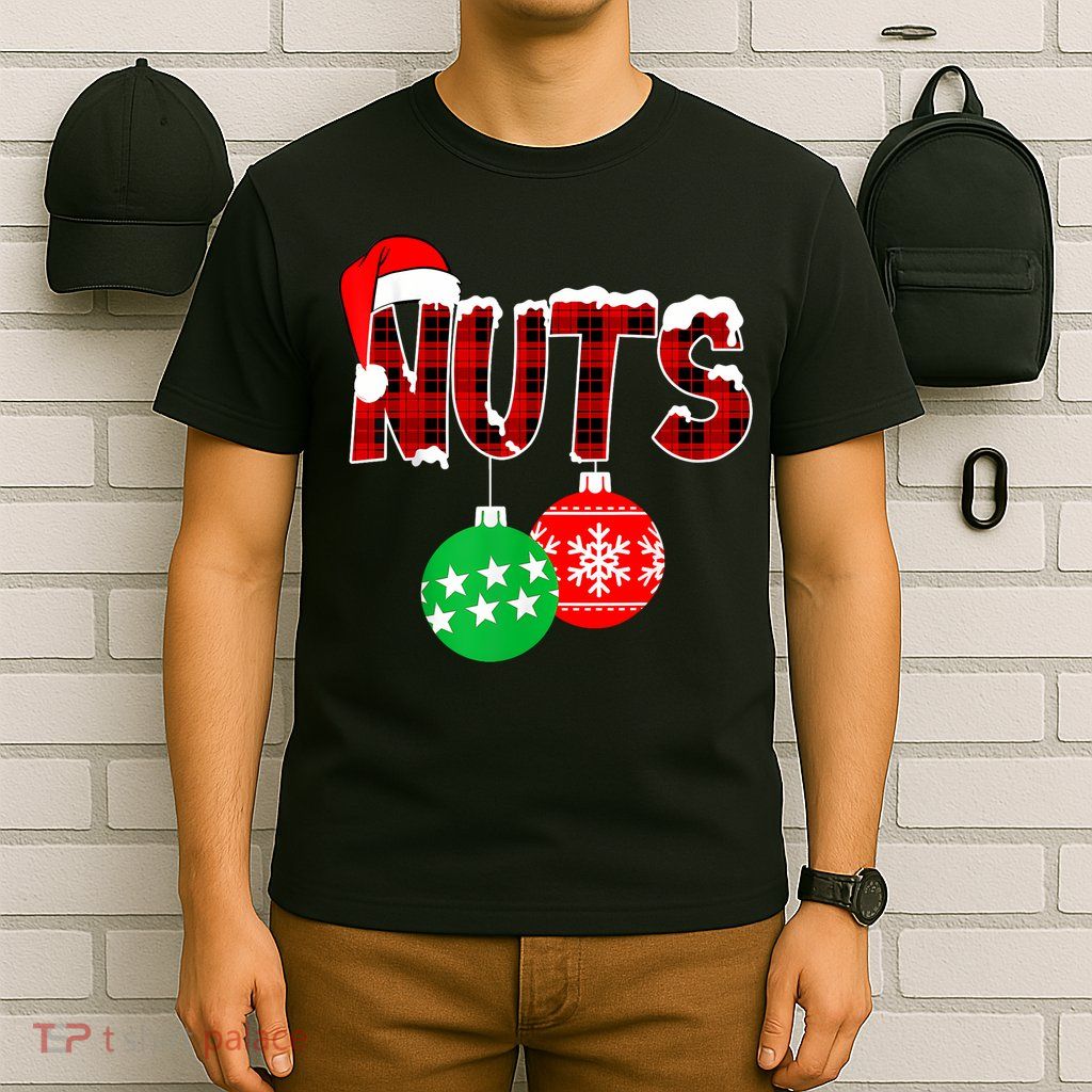 Chest Nuts Funny Matching Chestnuts Christmas Couples Nuts T-Shirt
