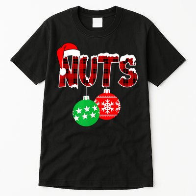 Chest Nuts Funny Matching Chestnuts Christmas Couples Nuts Tall T-Shirt