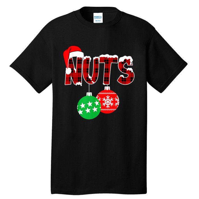 Chest Nuts Funny Matching Chestnuts Christmas Couples Nuts Tall T-Shirt