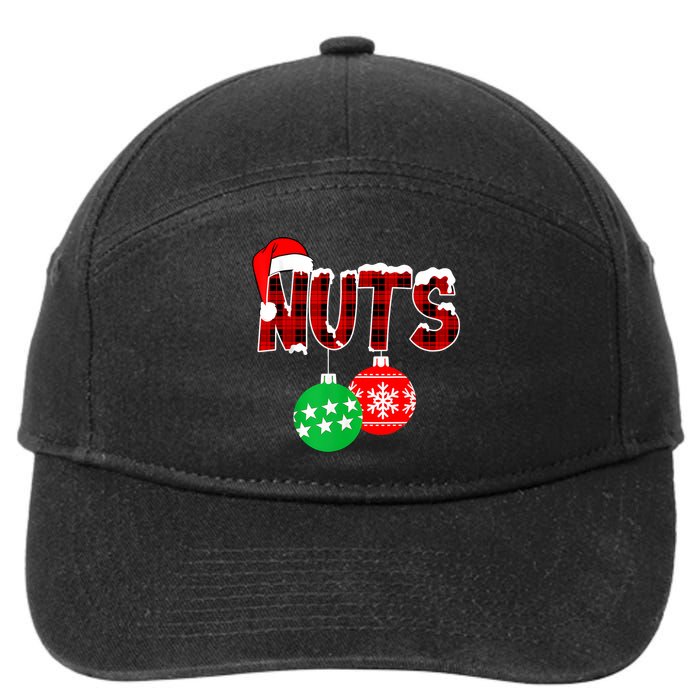 Chest Nuts Funny Matching Chestnuts Christmas Couples Nuts 7-Panel Snapback Hat