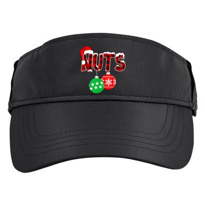 Chest Nuts Funny Matching Chestnuts Christmas Couples Nuts Adult Drive Performance Visor