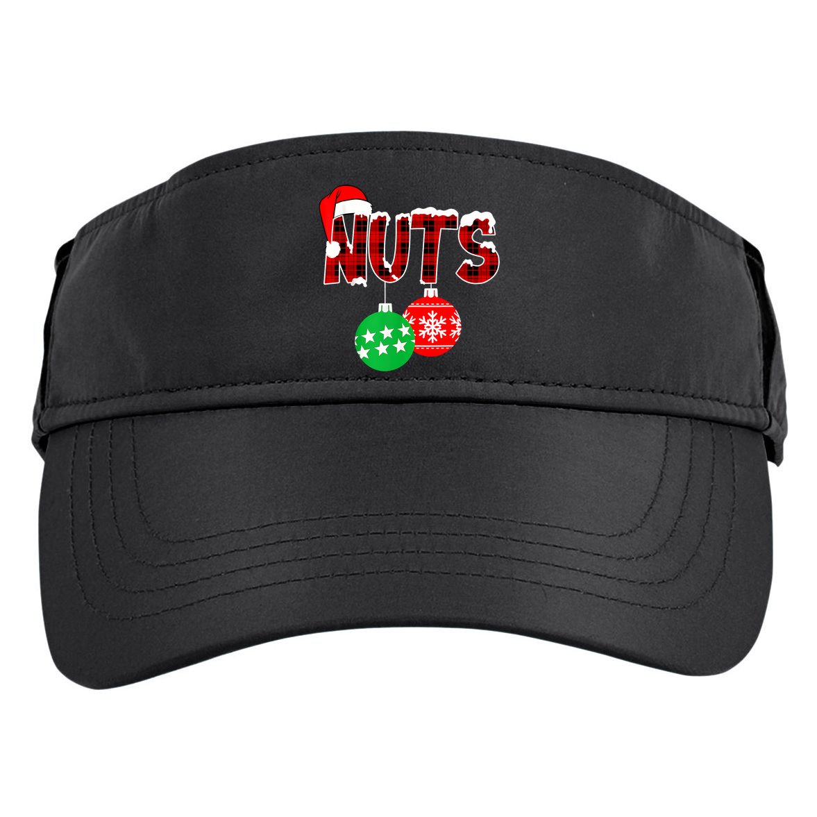 Chest Nuts Funny Matching Chestnuts Christmas Couples Nuts Adult Drive Performance Visor