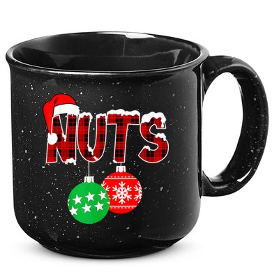 Chest Nuts Funny Matching Chestnuts Christmas Couples Nuts 15oz Campfire Ceramic Mug