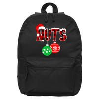 Chest Nuts Funny Matching Chestnuts Christmas Couples Nuts 16 in Basic Backpack