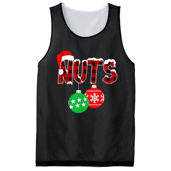 Chest Nuts Funny Matching Chestnuts Christmas Couples Nuts Mesh Reversible Basketball Jersey Tank