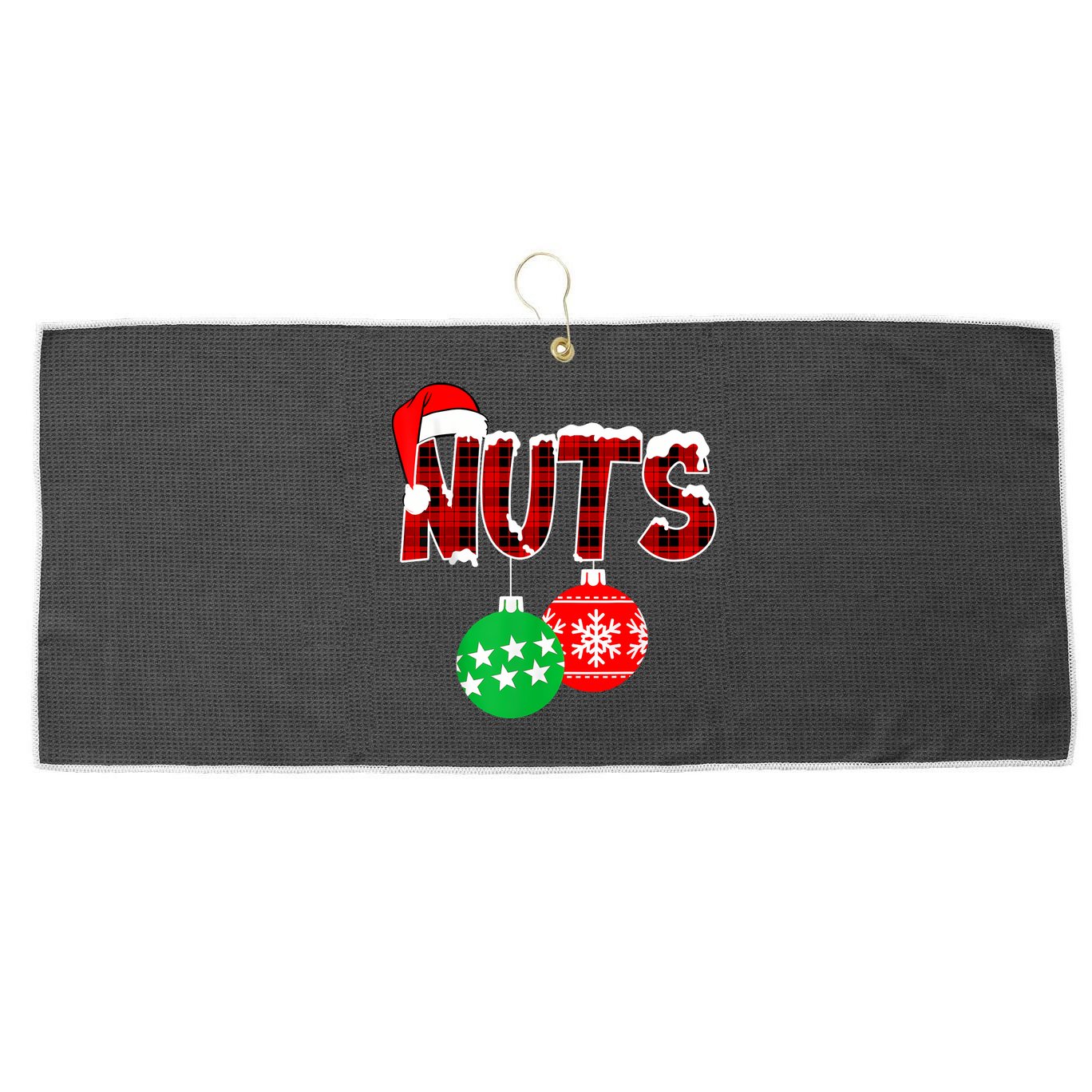 Chest Nuts Funny Matching Chestnuts Christmas Couples Nuts Large Microfiber Waffle Golf Towel