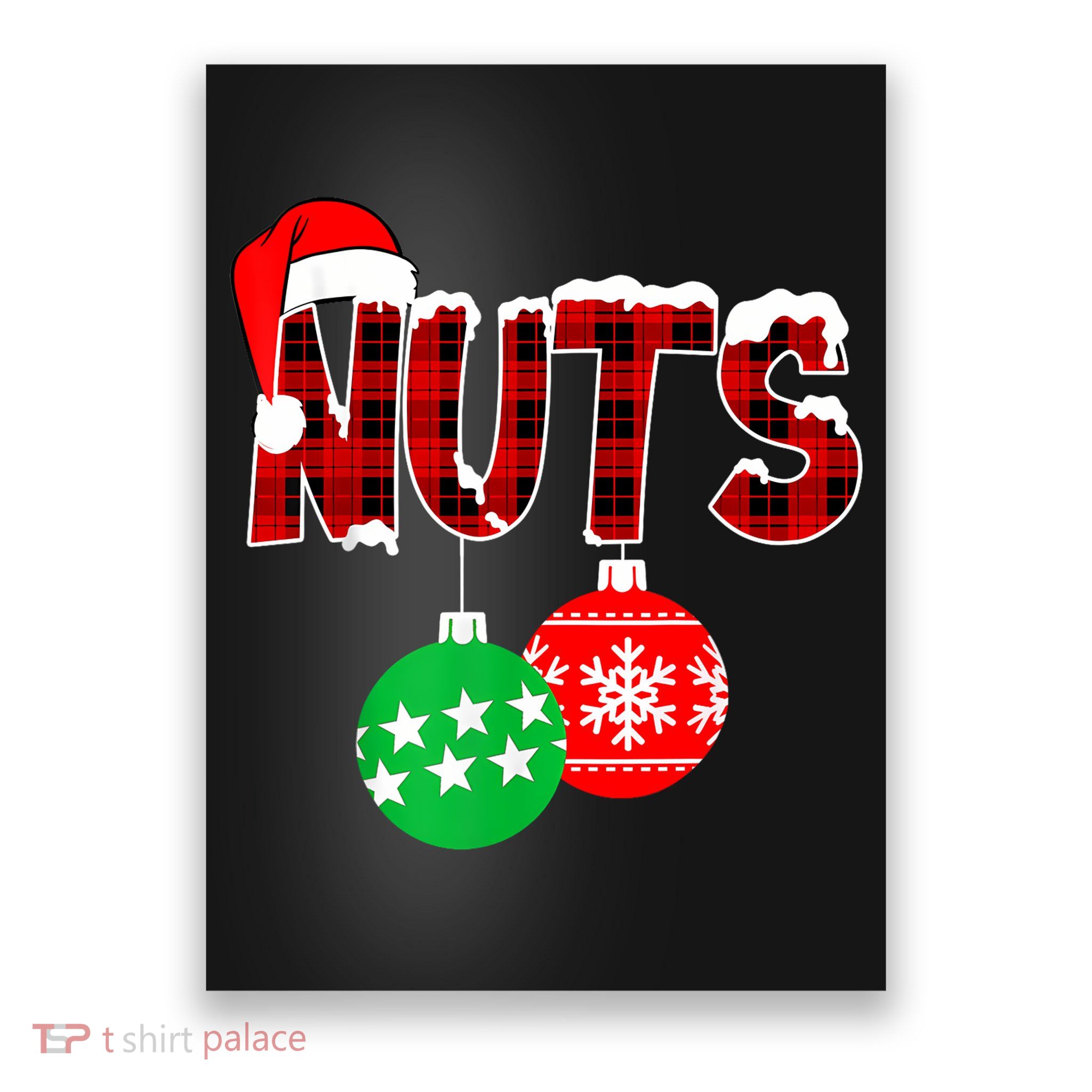 Chest Nuts Funny Matching Chestnuts Christmas Couples Nuts Poster