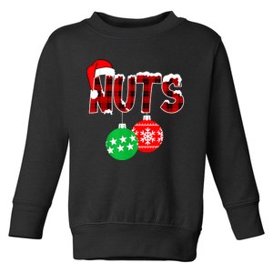 Chest Nuts Funny Matching Chestnuts Christmas Couples Nuts Toddler Sweatshirt