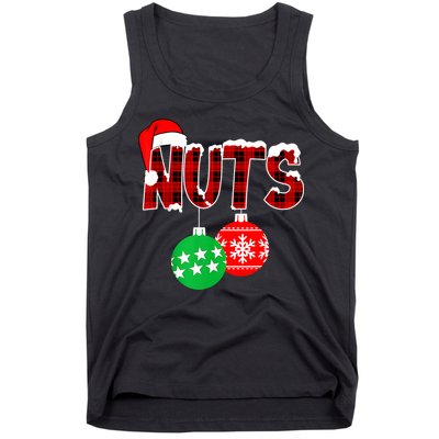 Chest Nuts Funny Matching Chestnuts Christmas Couples Nuts Tank Top