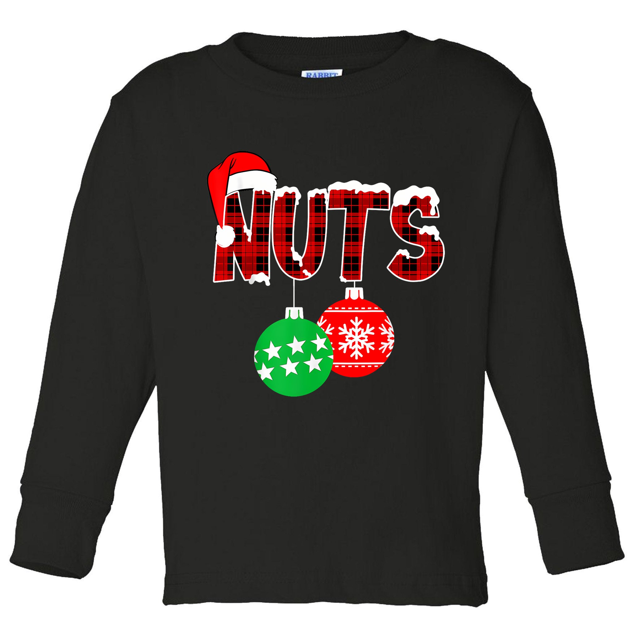 Chest Nuts Funny Matching Chestnuts Christmas Couples Nuts Toddler Long Sleeve Shirt