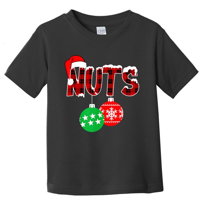 Chest Nuts Funny Matching Chestnuts Christmas Couples Nuts Toddler T-Shirt