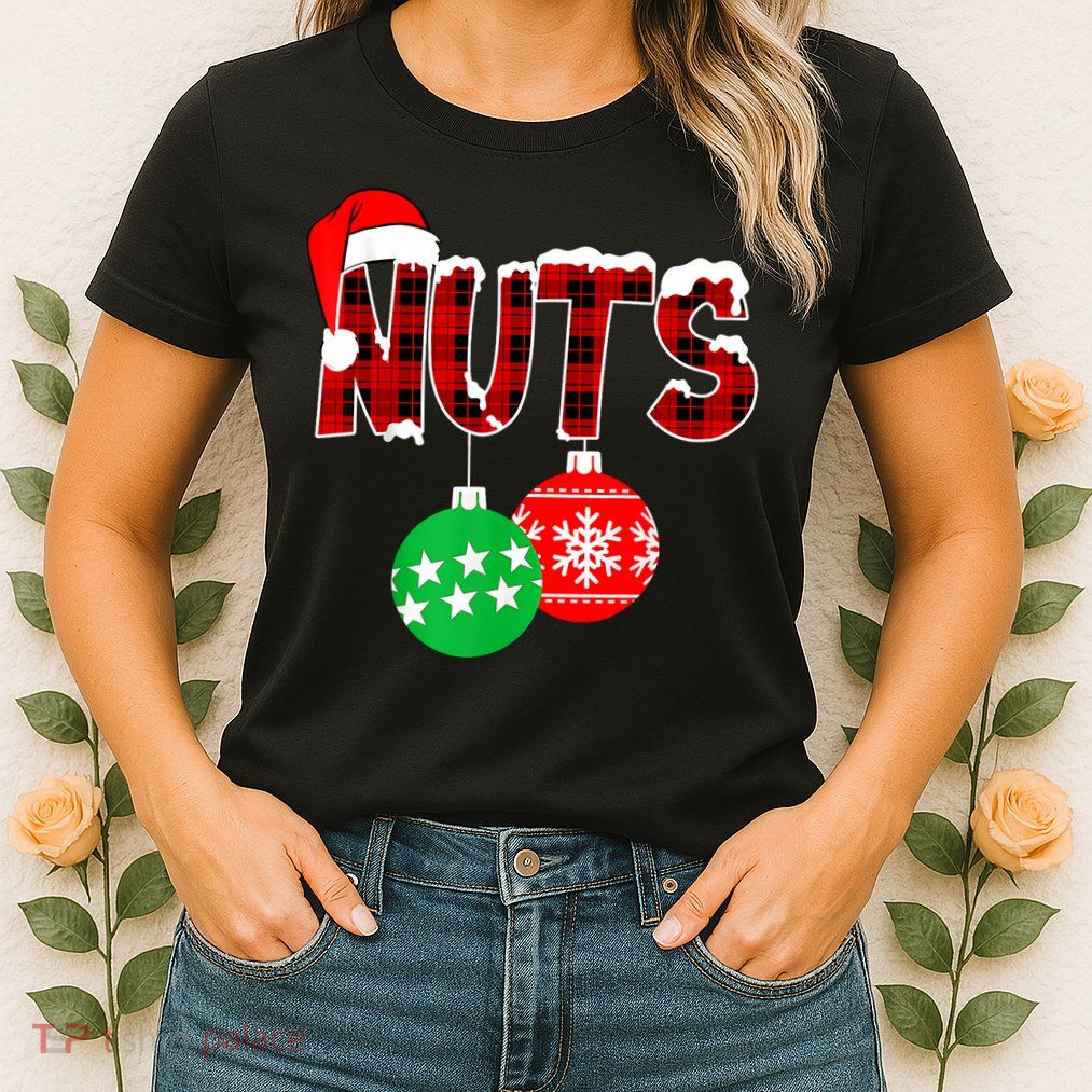 Chest Nuts Funny Matching Chestnuts Christmas Couples Nuts Womens T-Shirt