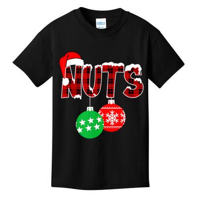 Chest Nuts Funny Matching Chestnuts Christmas Couples Nuts Kids T-Shirt