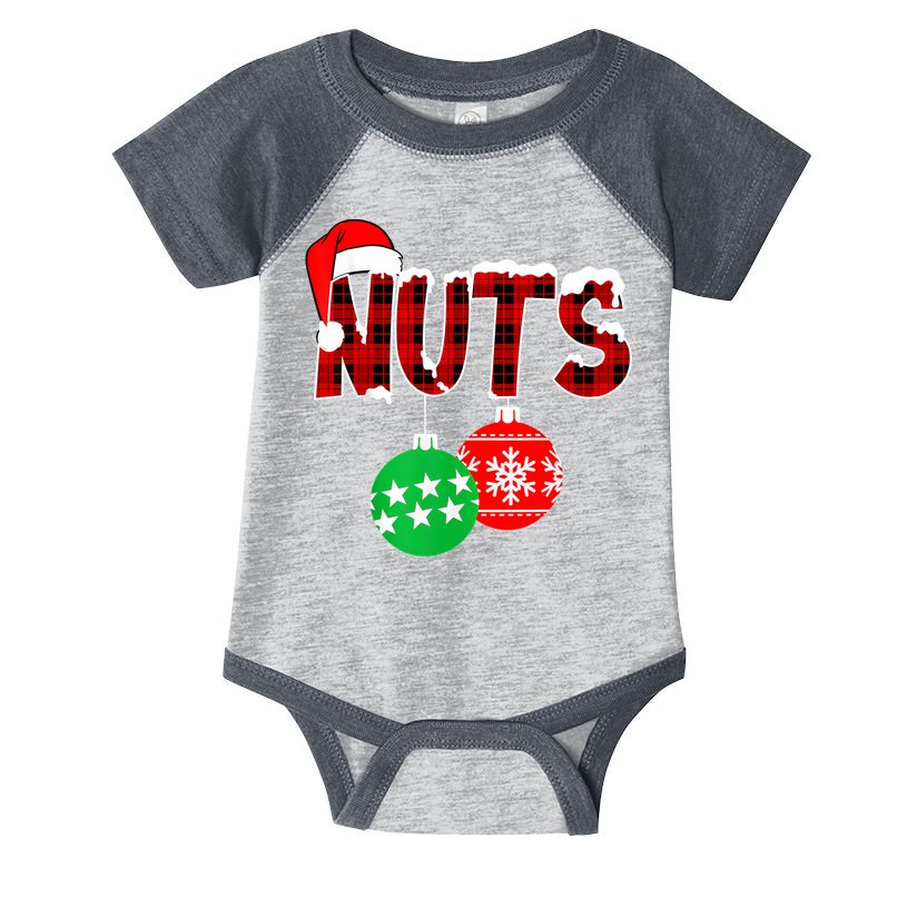 Chest Nuts Funny Matching Chestnuts Christmas Couples Nuts Infant Baby Jersey Bodysuit