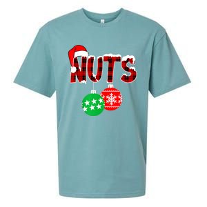 Chest Nuts Funny Matching Chestnuts Christmas Couples Nuts Sueded Cloud Jersey T-Shirt