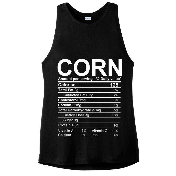 Corn Nutrition Facts Label Ladies PosiCharge Tri-Blend Wicking Tank