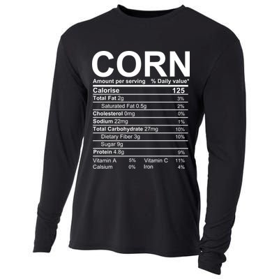 Corn Nutrition Facts Label Cooling Performance Long Sleeve Crew