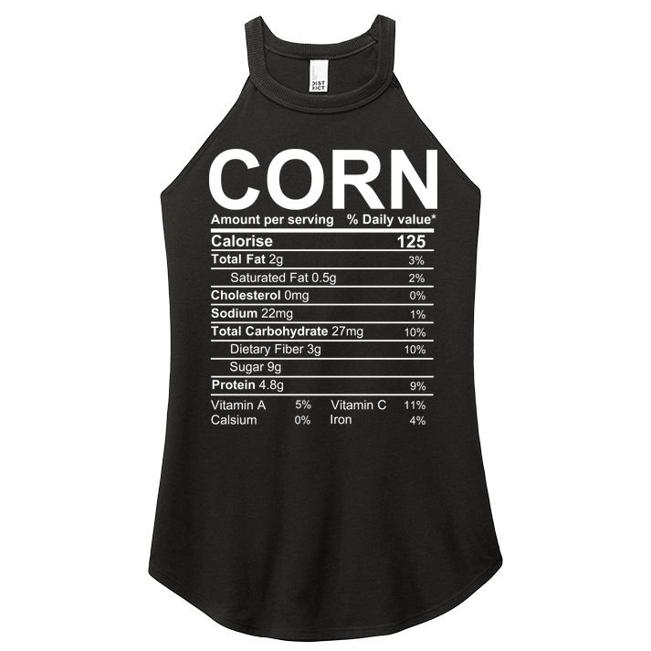 Corn Nutrition Facts Label Women's Perfect Tri Rocker Tank