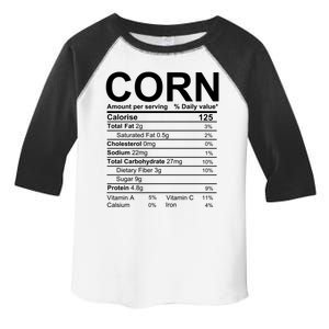 Corn Nutrition Facts Label Toddler Fine Jersey T-Shirt