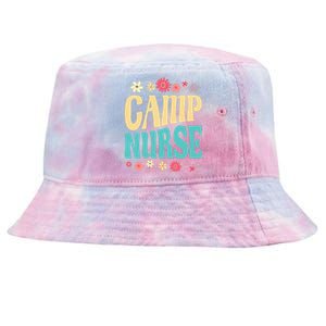 Camp Nurse Floral Outfit Summer Camping Registered Nurses Tie-Dyed Bucket Hat