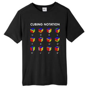 Cubing Notation Funny Speed Cubing Math Tall Fusion ChromaSoft Performance T-Shirt