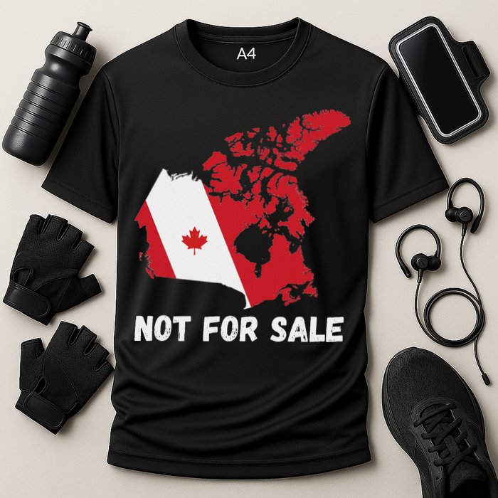 Canada Not For Sale Canada And Usa Canada Map Cooling Performance Crew T-Shirt