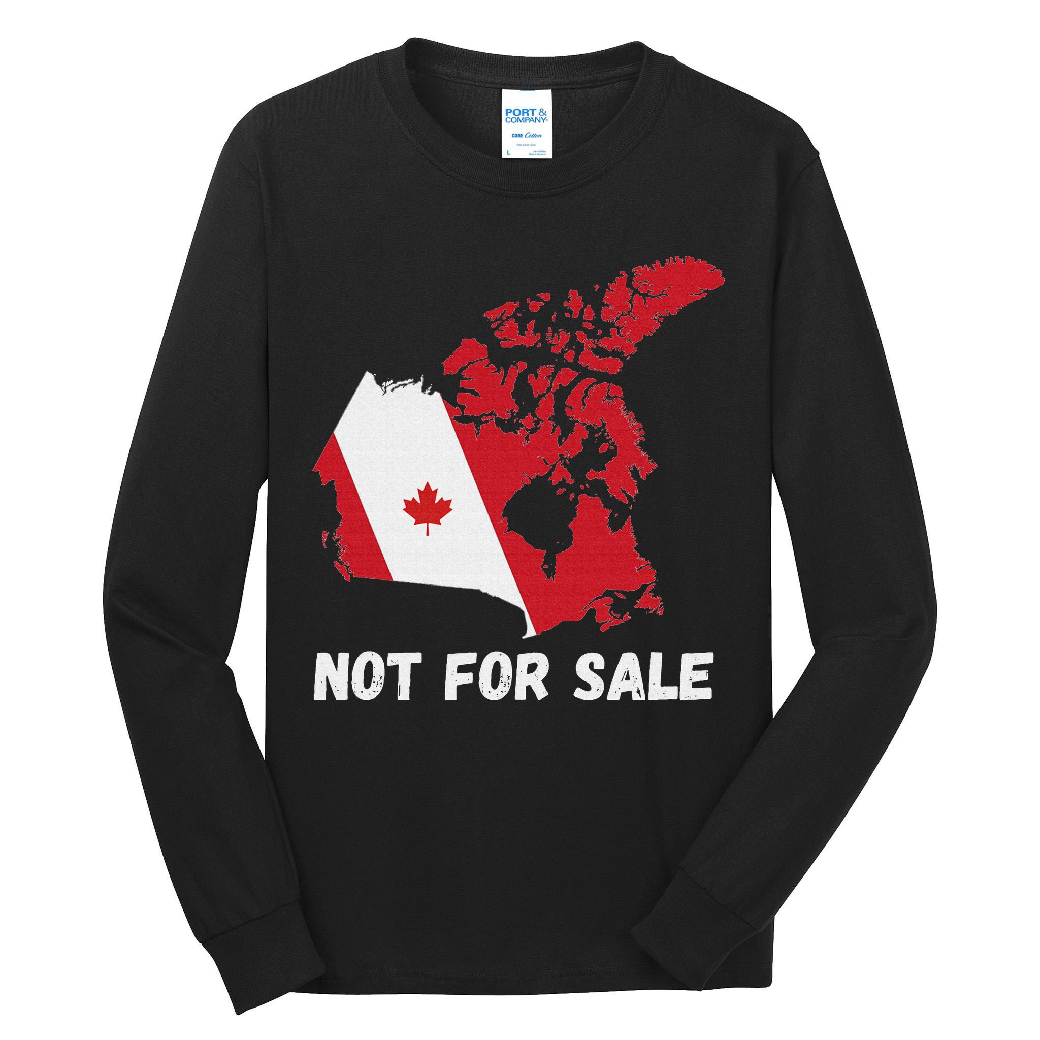 Canada Not For Sale Canada And Usa Canada Map Tall Long Sleeve T-Shirt
