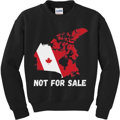 Canada Not For Sale Canada And Usa Canada Map Kids Sweatshirt