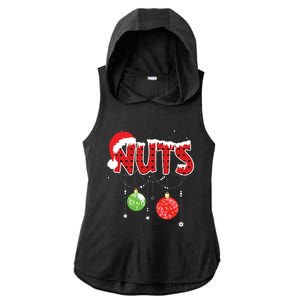 Chest Nuts Funny Matching Chestnuts Christmas Couples Nuts Ladies PosiCharge Tri-Blend Wicking Draft Hoodie Tank