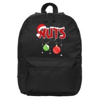 Chest Nuts Funny Matching Chestnuts Christmas Couples Nuts 16 in Basic Backpack